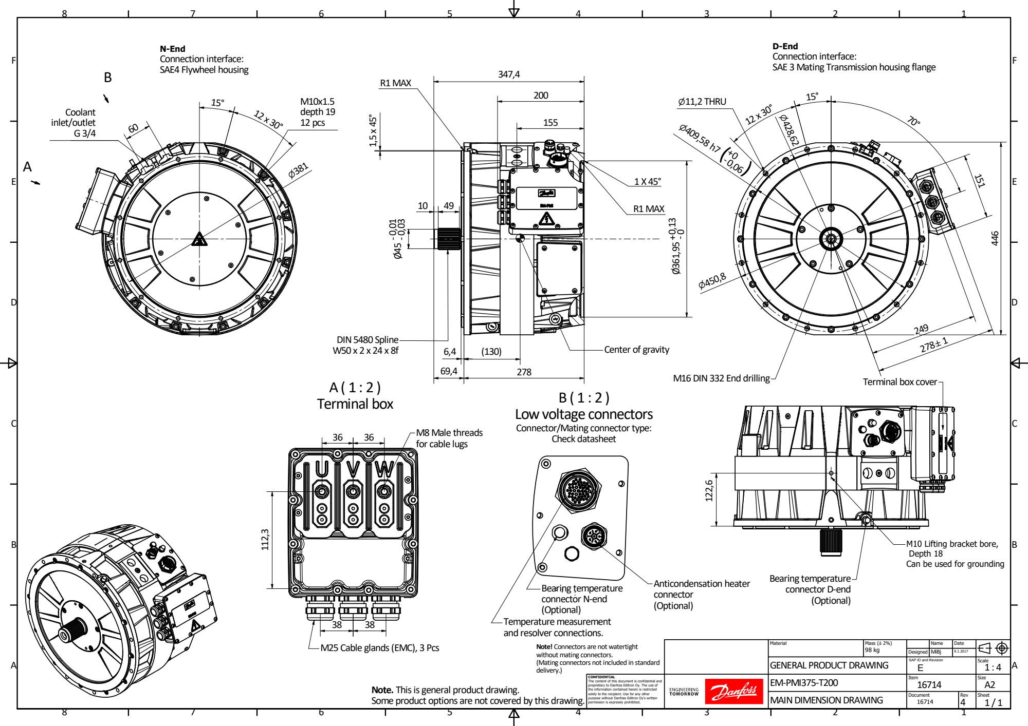 ELECTRIC MACHINE EM-PMI375-T1100-1800-D]
