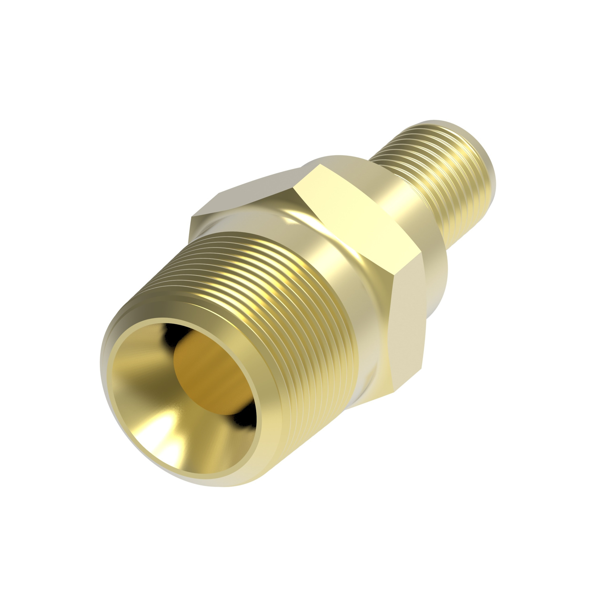 HOSE NIPPLE,ES/16,NPTF-M/16,BL,STR