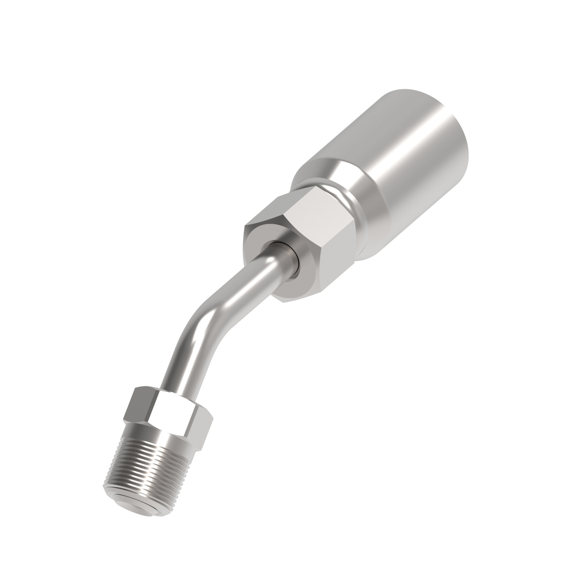 Hose End (perm) R7 45 D M Inverted Swvl