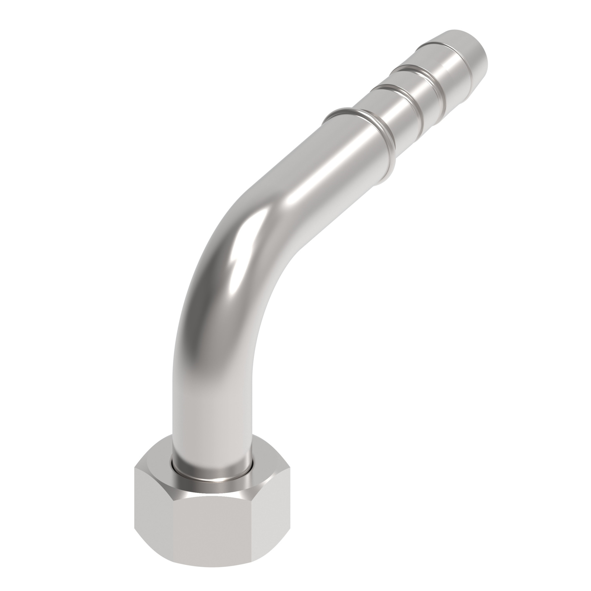 HOSE NIPPLE, F7/12, TBEOL-F/12, CS, 90D