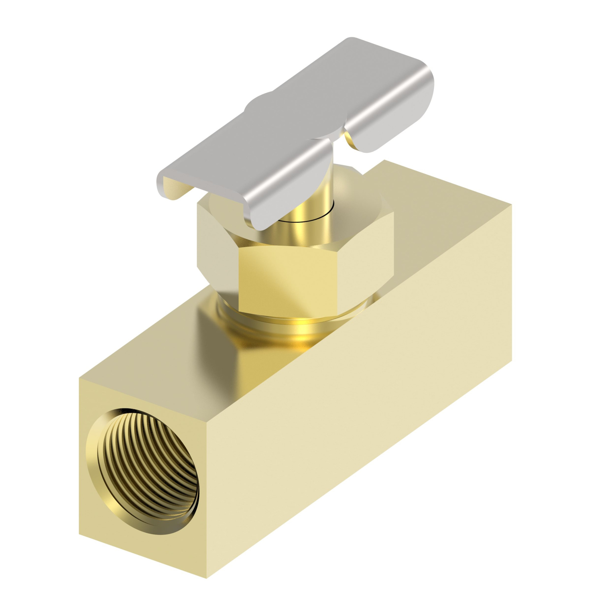 BRASS NEEDLE VLV-COMP DOUBLE,6800,02,02