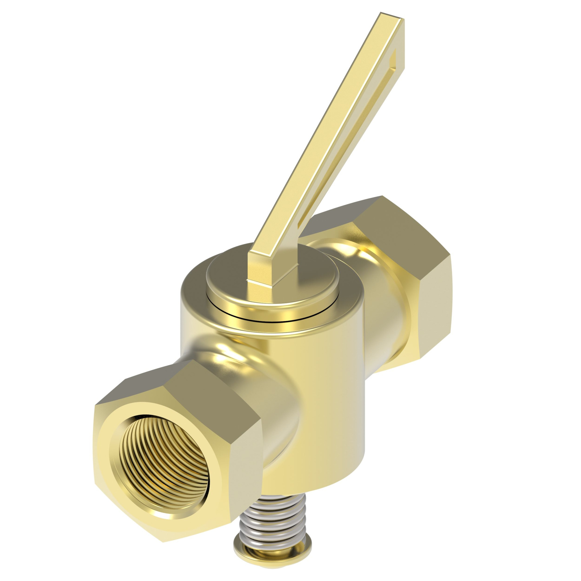 VALVE BRASS COMPRESSION SHUTOFF VALVE