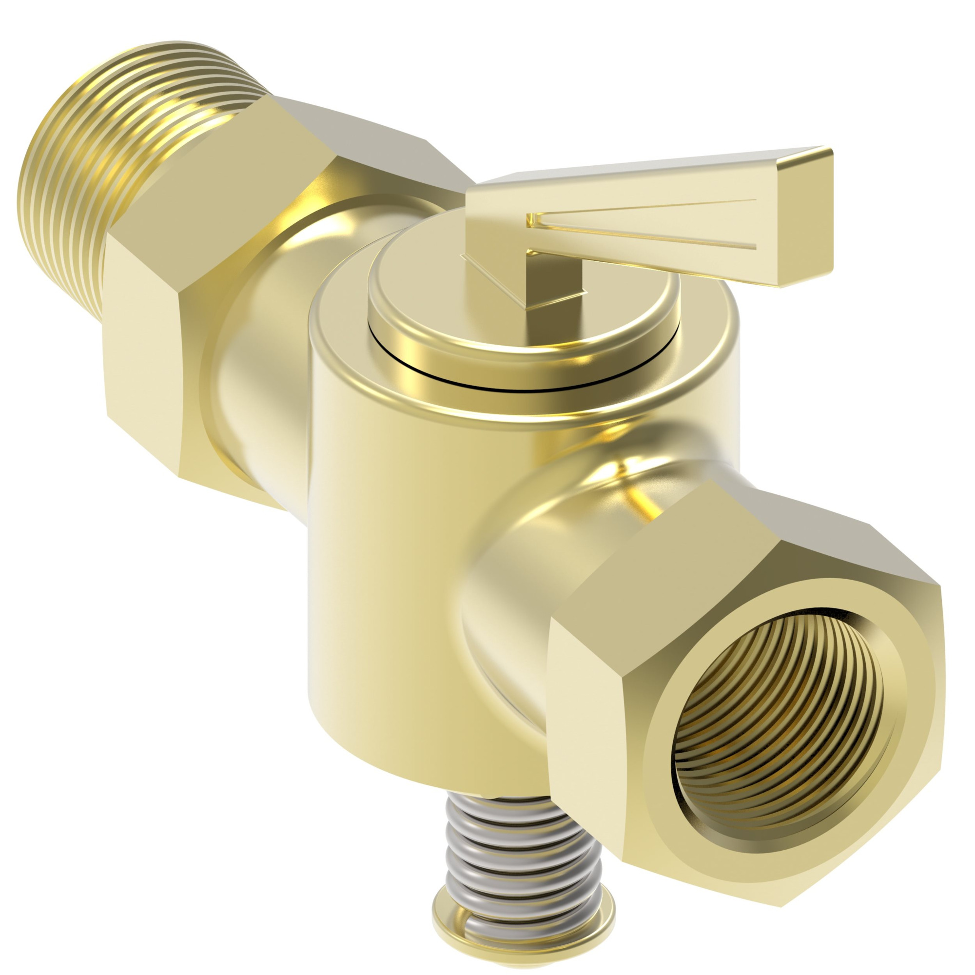 Valve Brass SAE45 STR -5M x 1/8MP