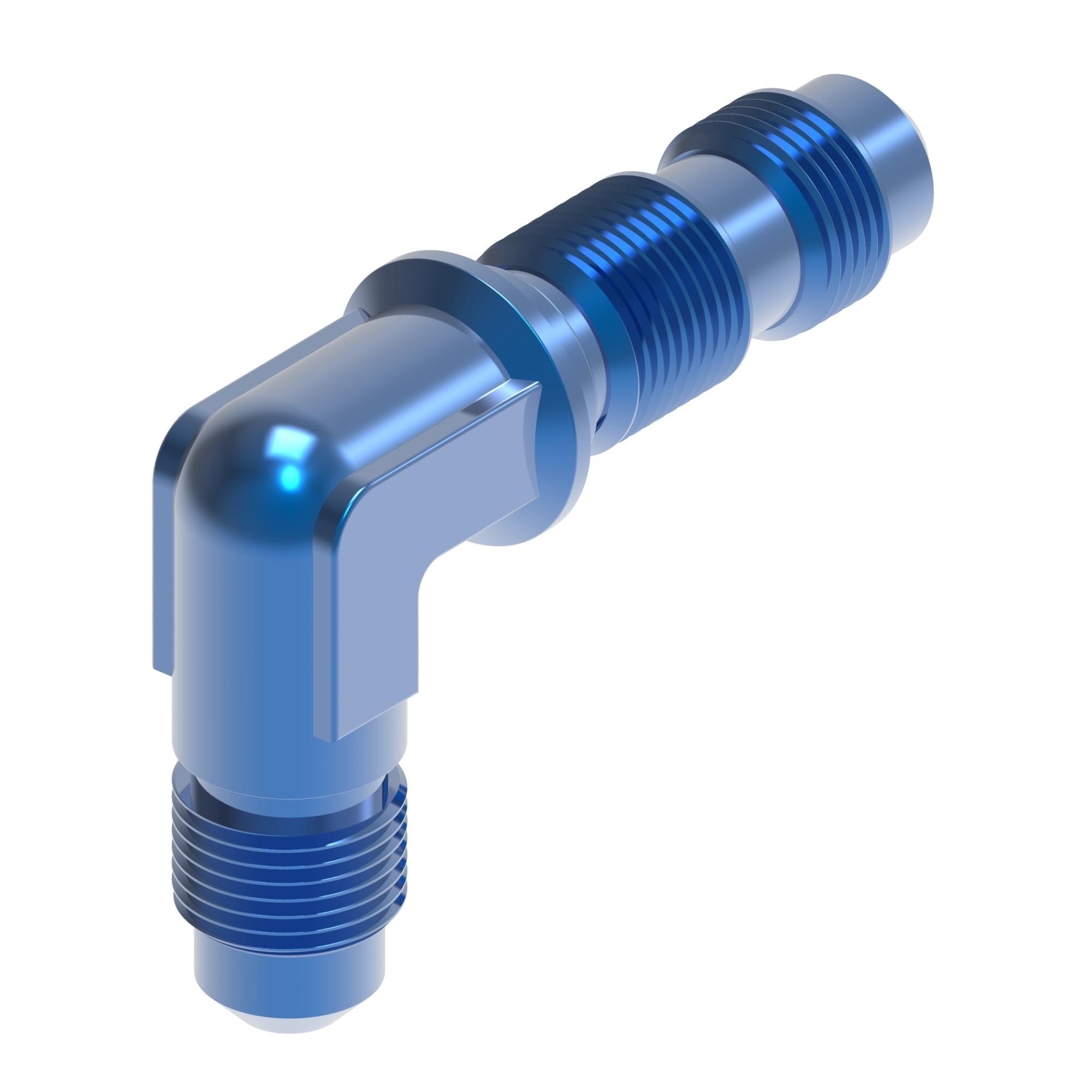 Perf alum adapt 90 deg. ELBw Bulkhead U