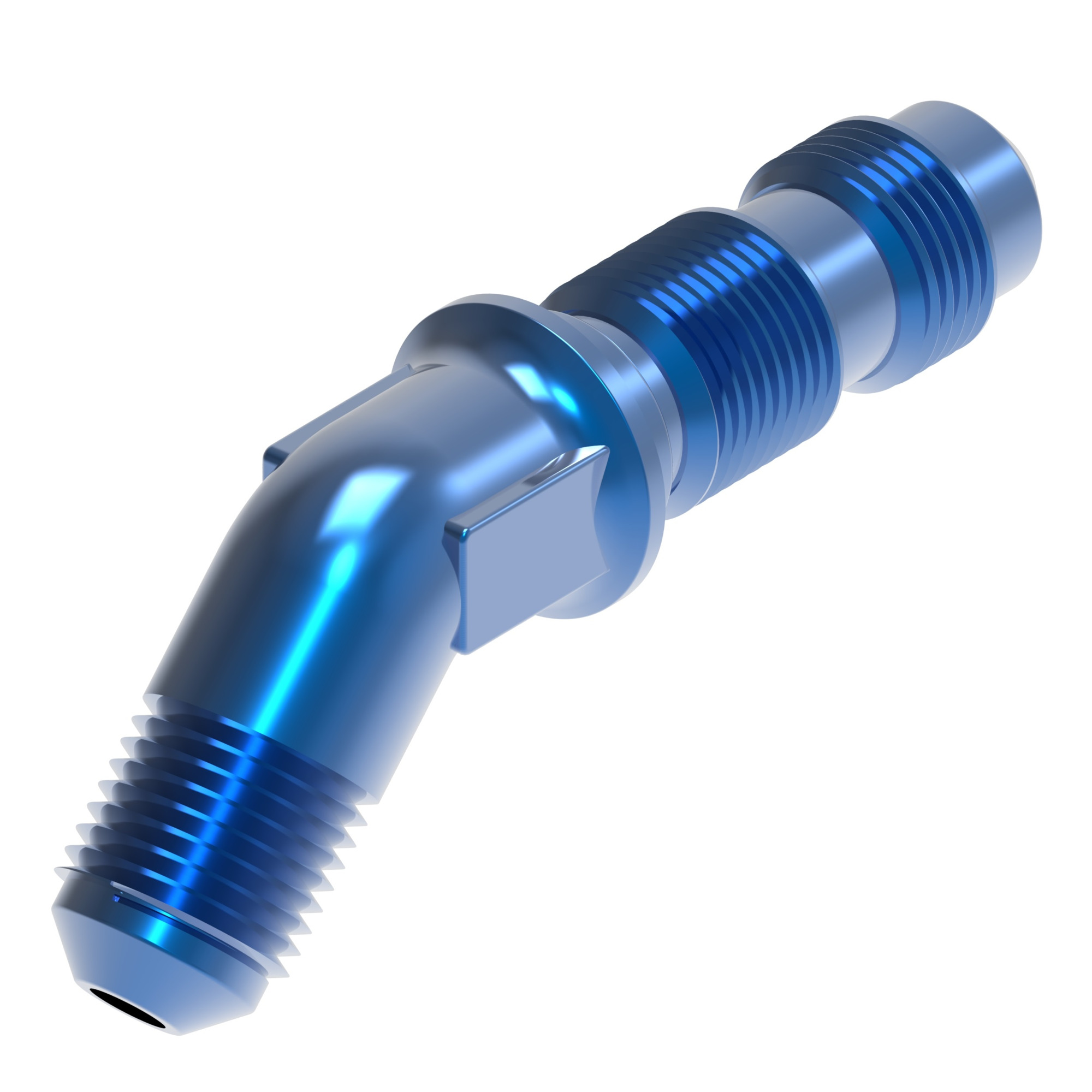 Perf alum adapt 45 deg. ELBw Bulkhead U