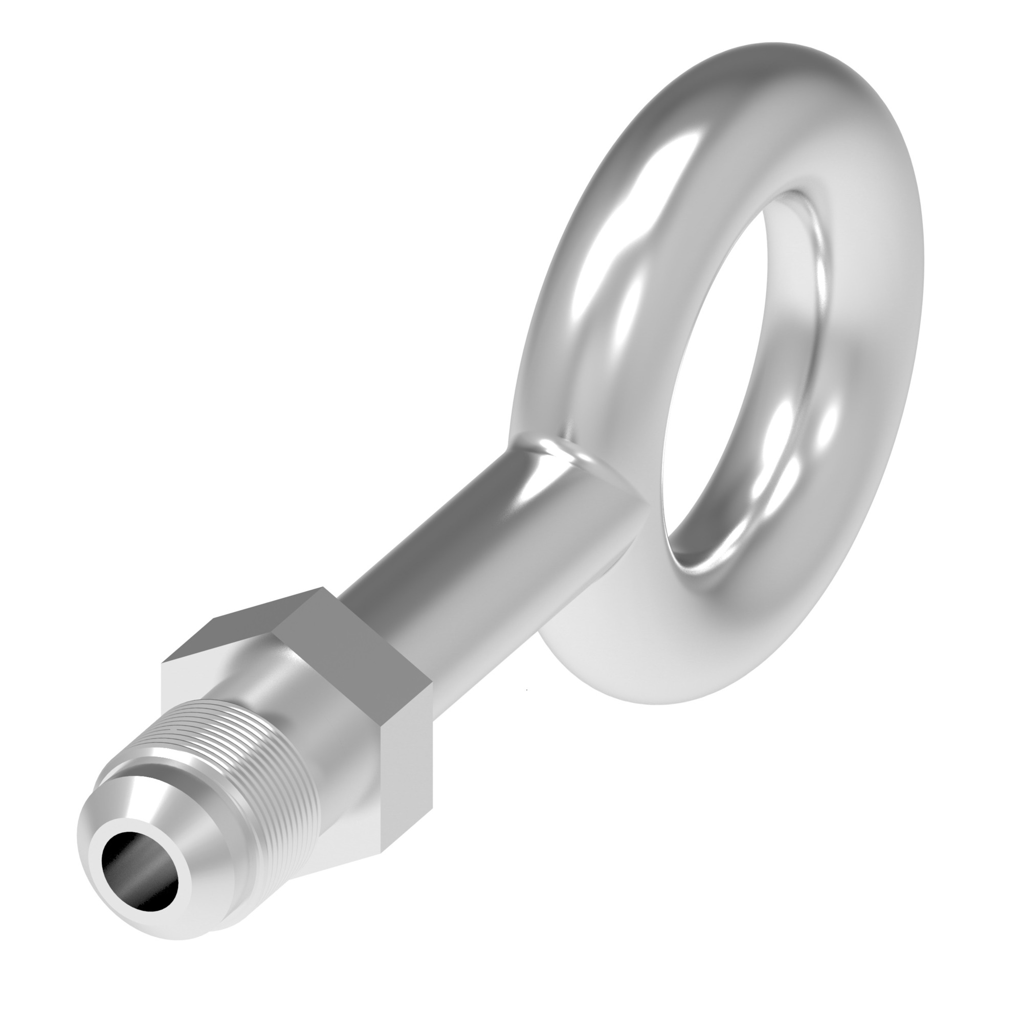 Perf steel adapt SAE 37 deg. Male Flar