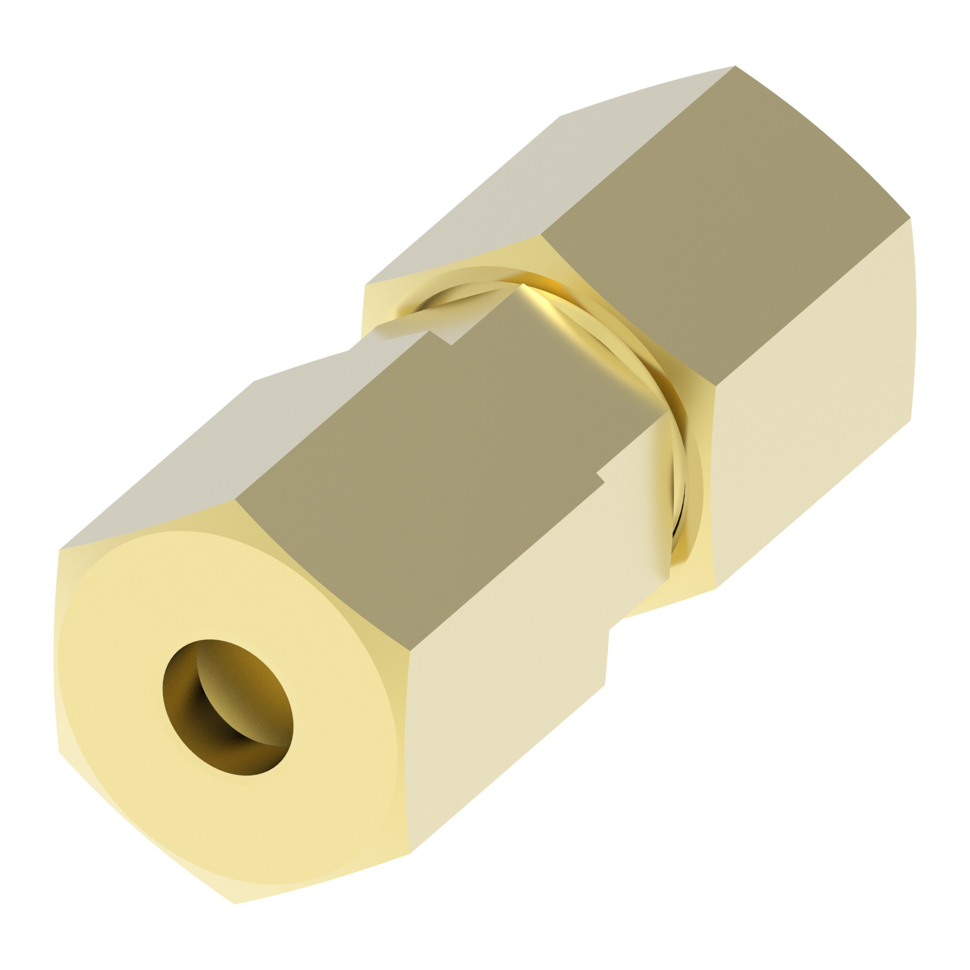 BRASS COMPRESSION-UNION STR,62,08,08