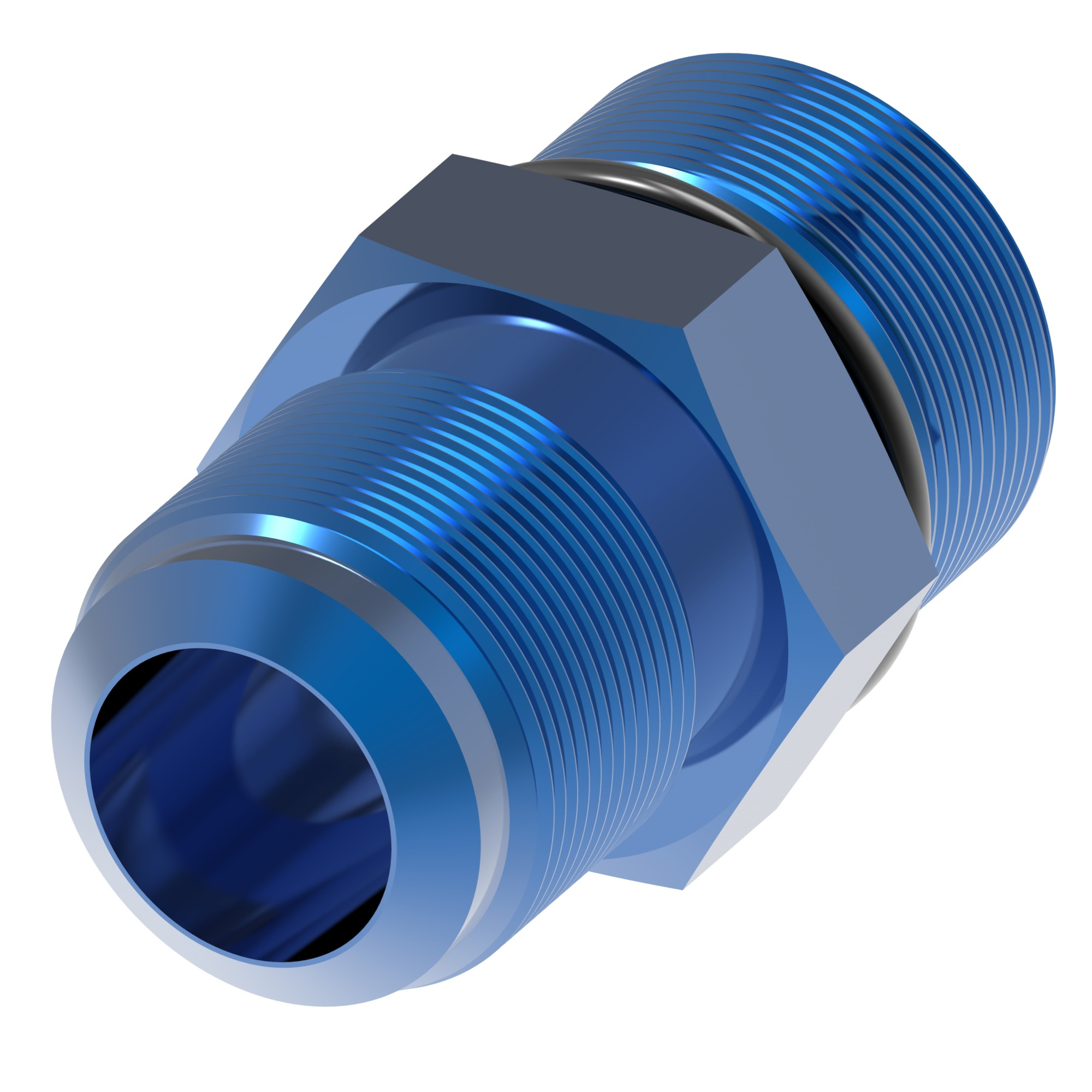 Perf alum adapt O-Ring Boss To Male 37 d