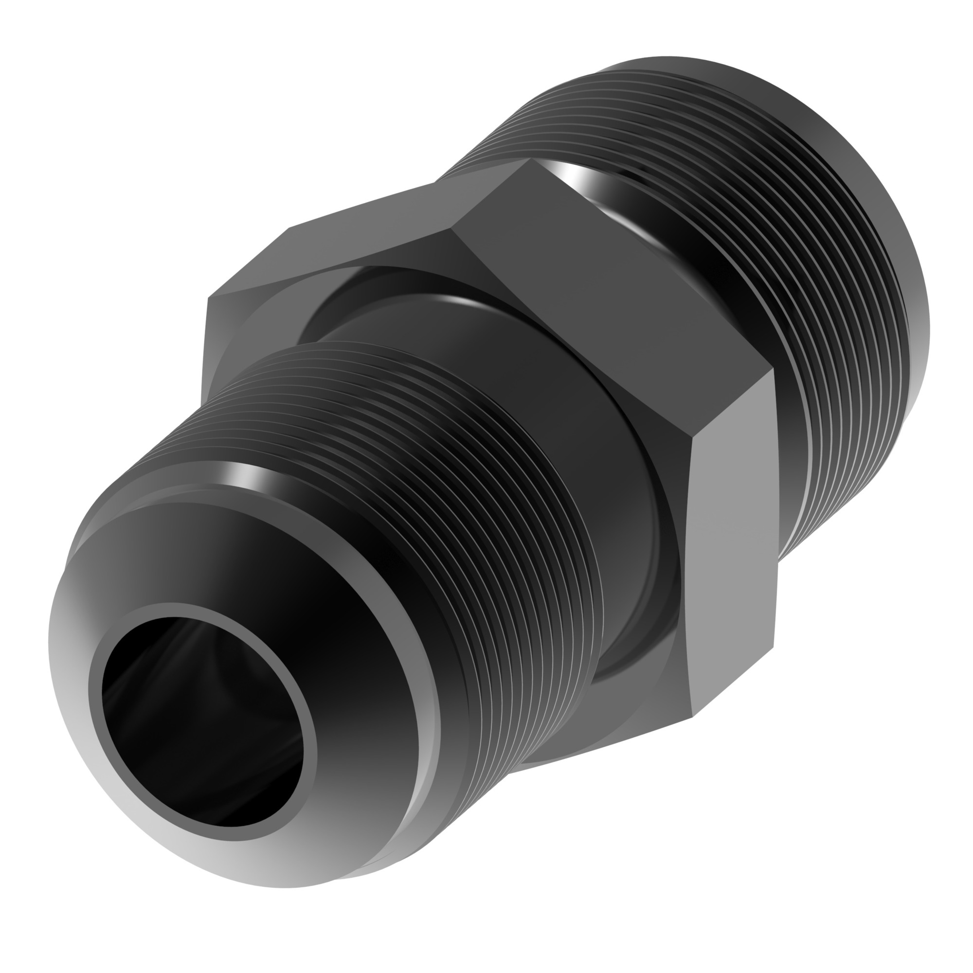 Perf misc alum adapt FUEL PUMP ADAPBLACK