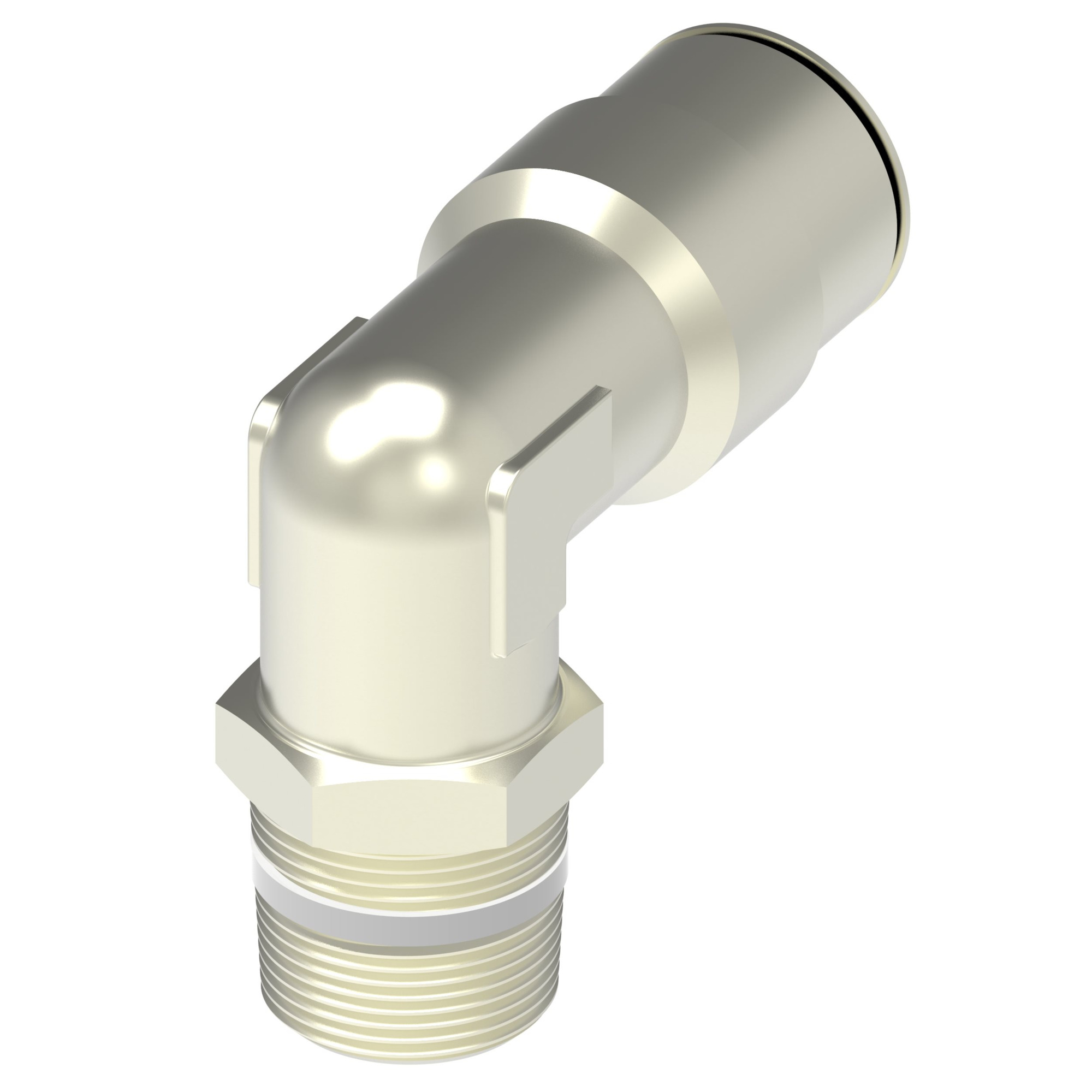 BRASS PUSH CONN-90D SWVL,1169,08,04