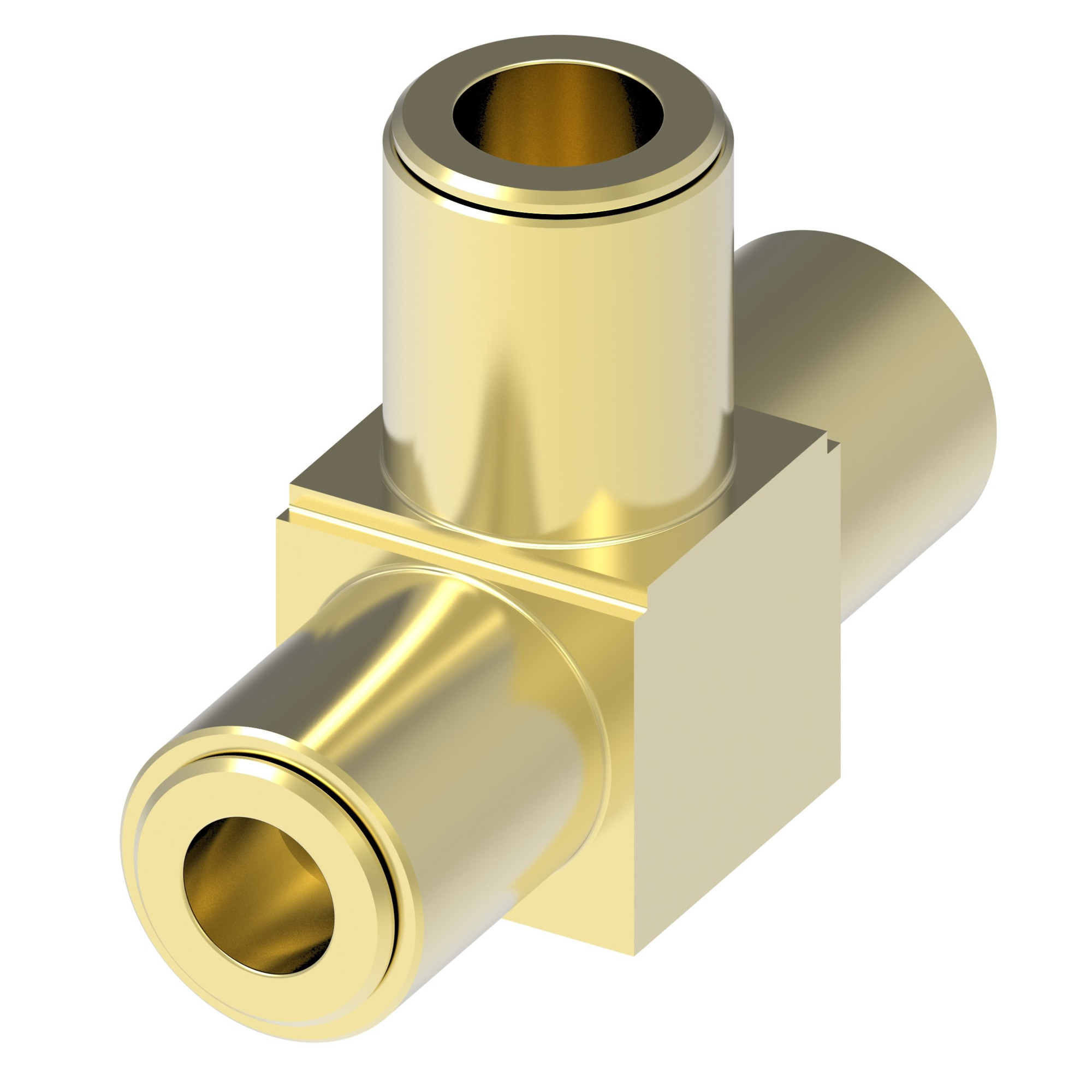 BRASS QCAB-UNION TEE,1864,08,08,08