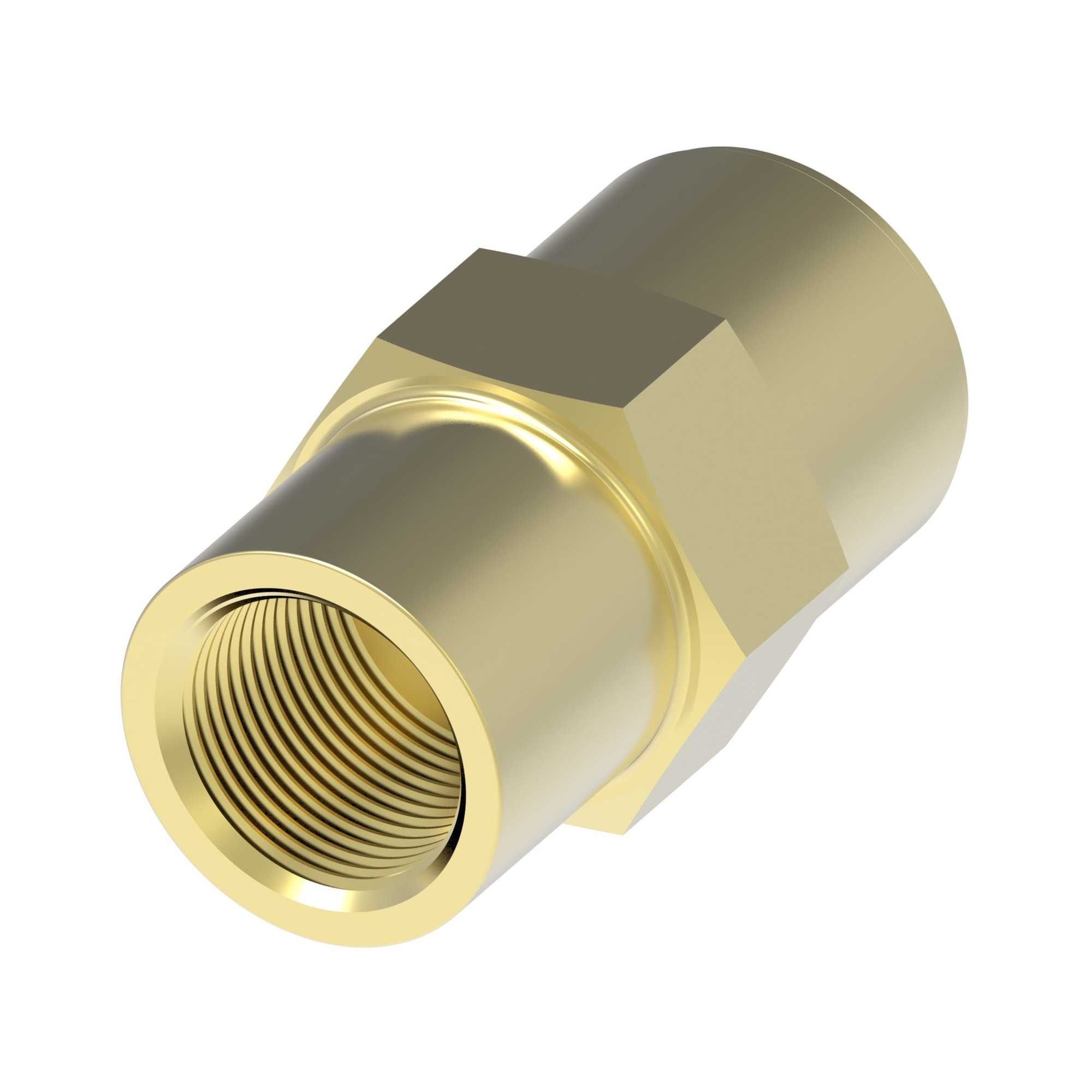 QCAB Adapter Brass 3/8 T x 1/4 FP