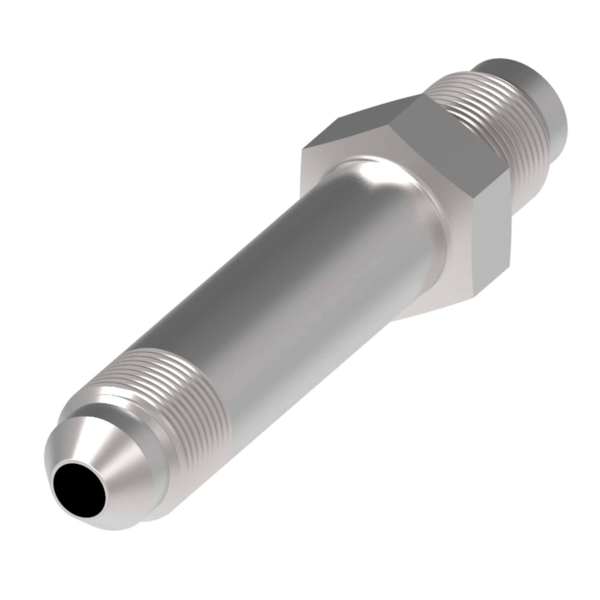 Perf steel adapt SAE 37 deg. Male Flar