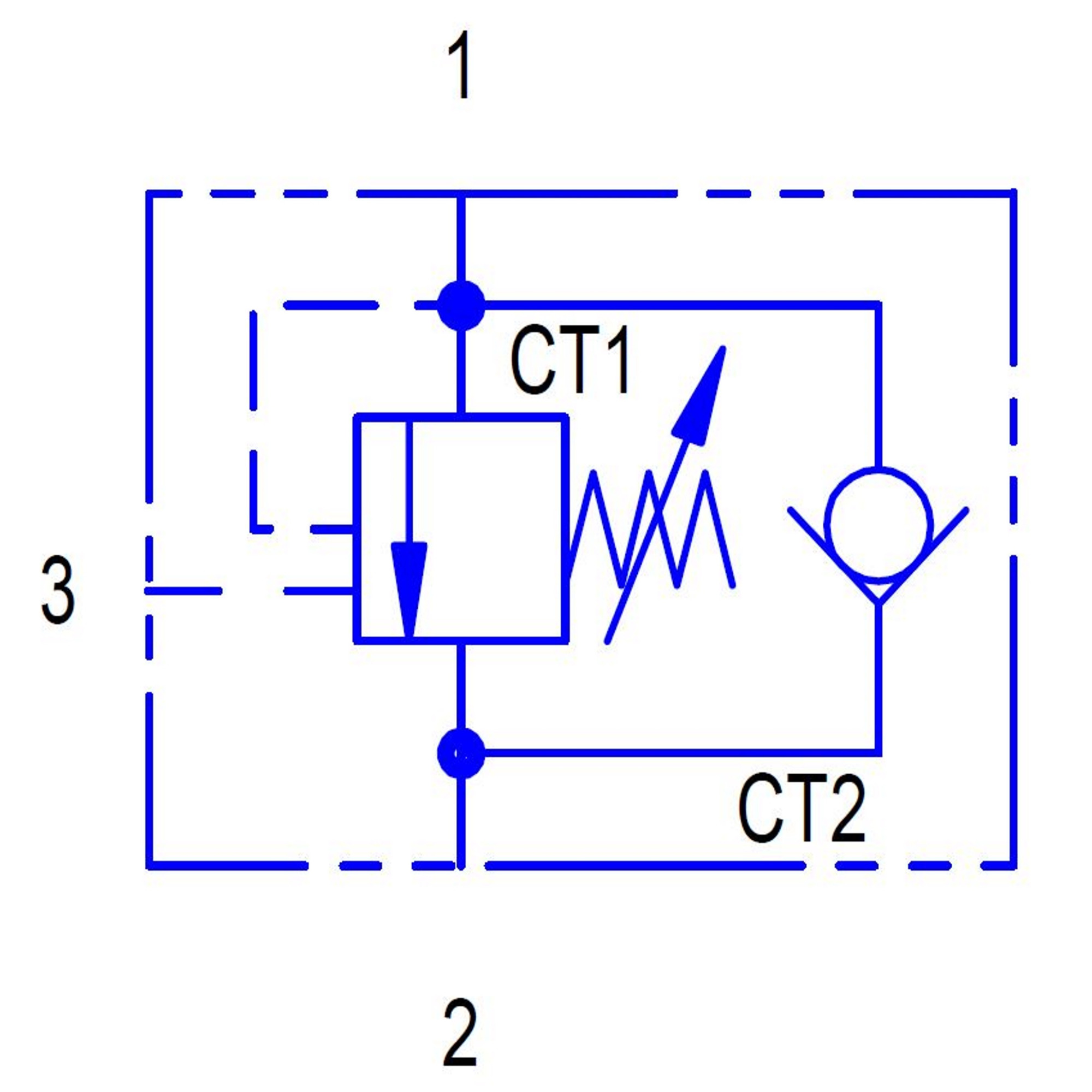 OVERCENTER VALVE, 1EG95, PILOT RATIO 3:1, 1EG95-P-6-20-S-3