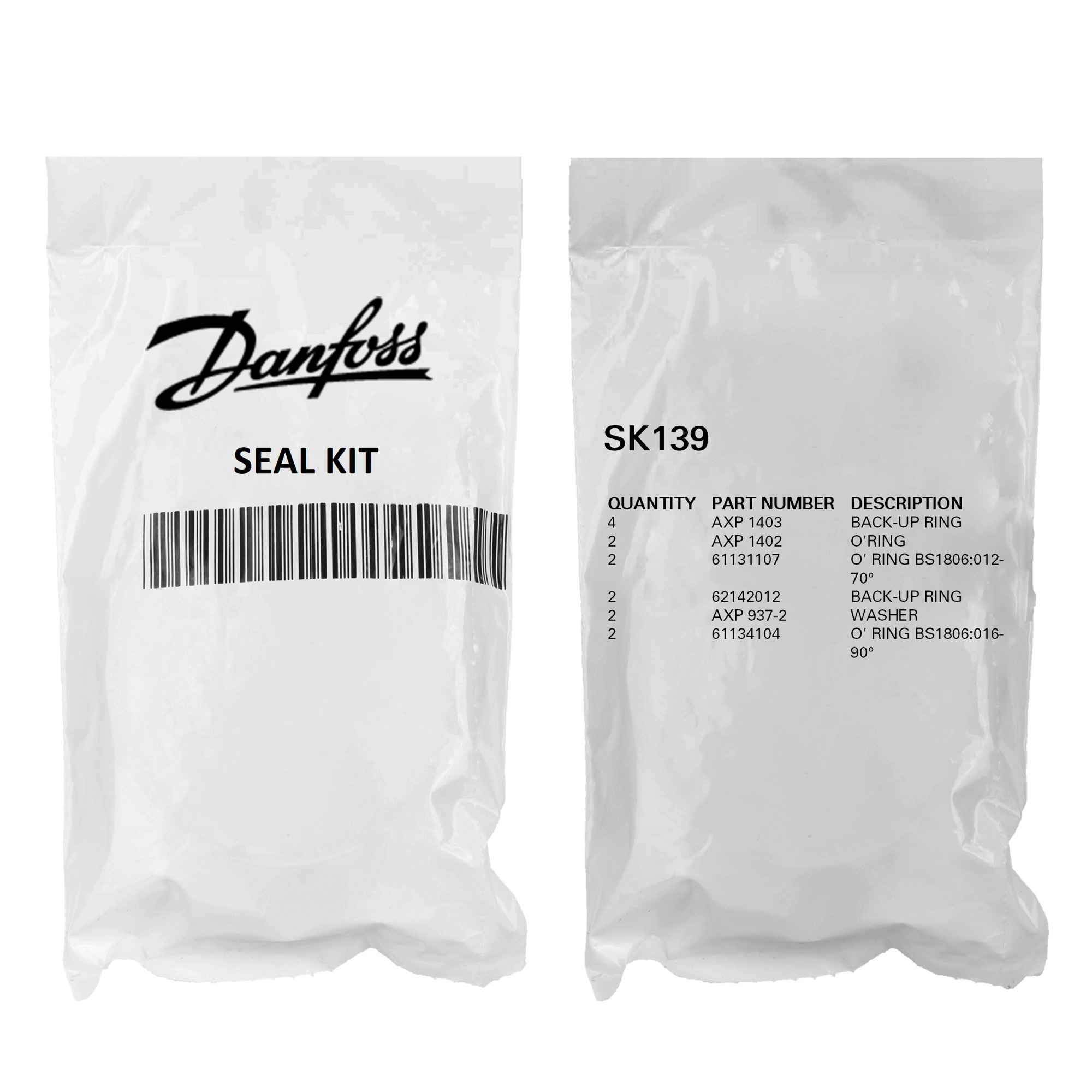 SEAL KIT-NITRILE, SK139 (1LLR46/75)