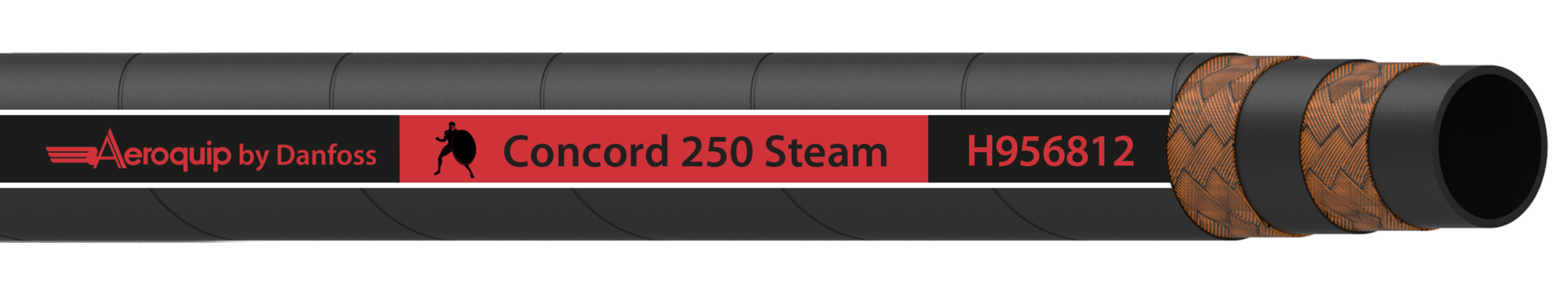 HOSE-BOS, H9568, -8, STEAM, BK, 50FT