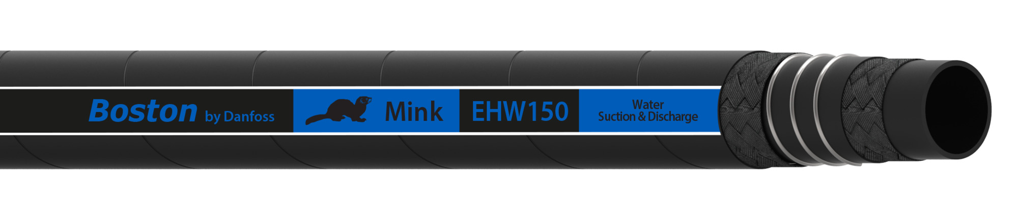 HOSE-BOS, EHW150, -24, WATER, BK, 61M