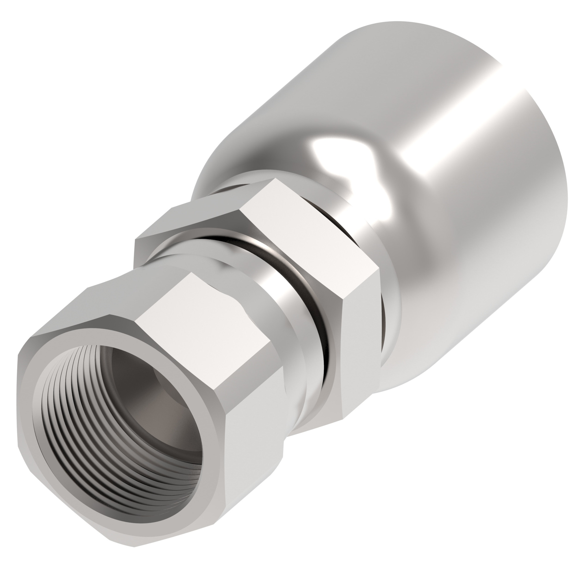 HOSE FTG, 9E/04, JIC-F/04, CS, STR