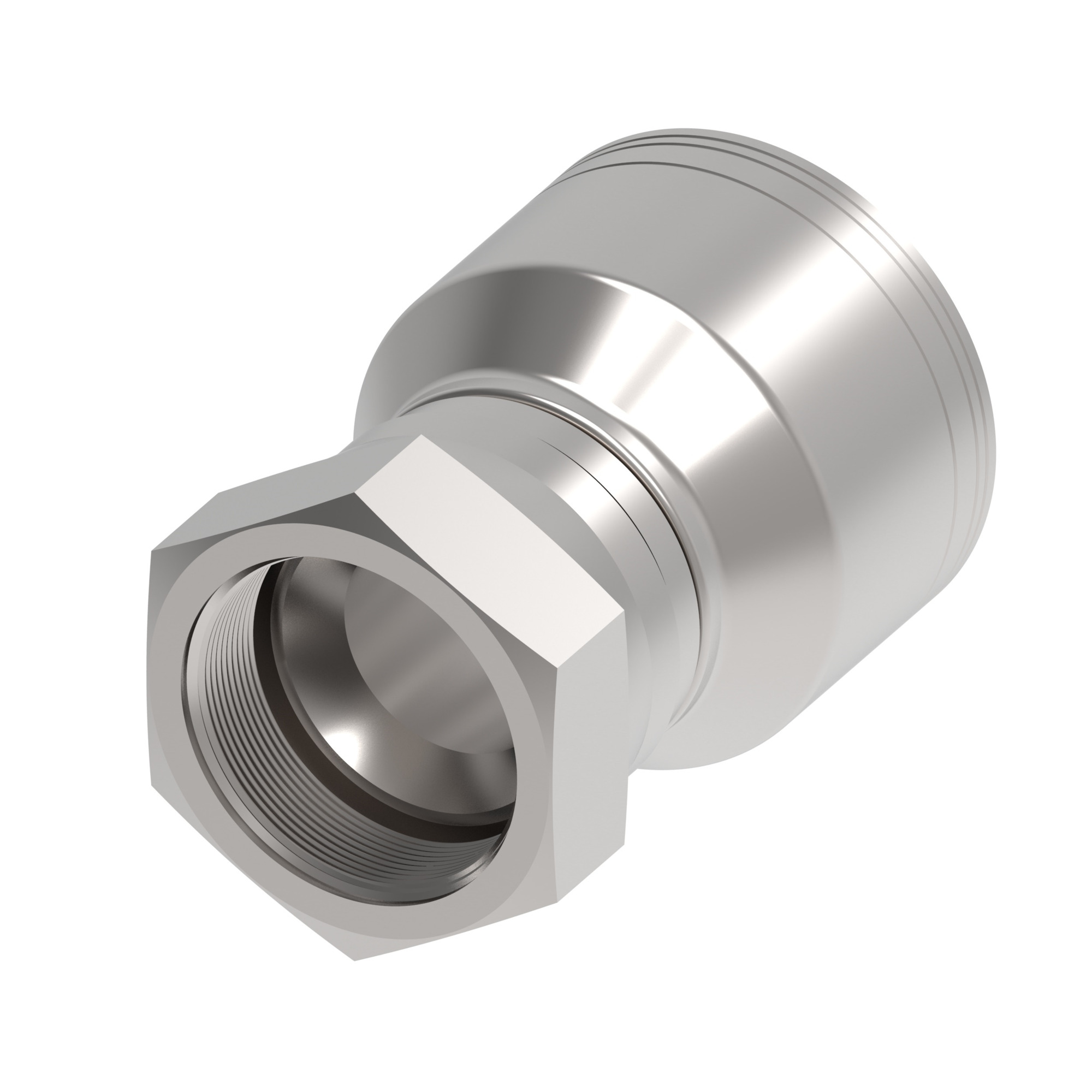 HOSE FTG, 1A/20, JIC-F/20, CS, STR