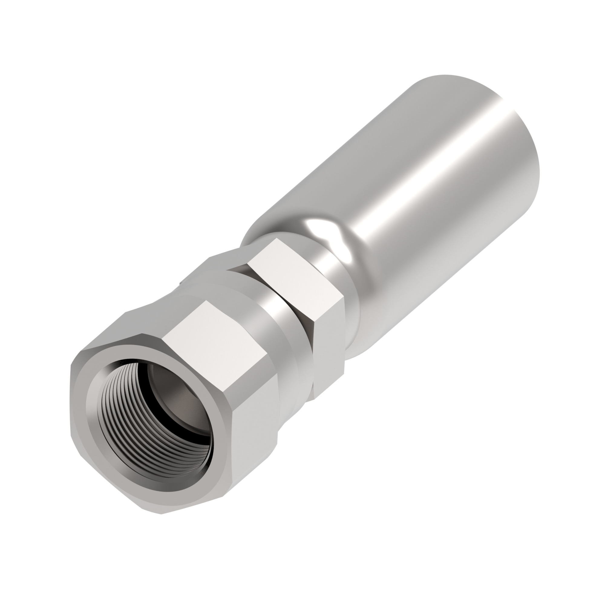 HOSE FTG, 4T/06, JIC-M/08, CS, STR