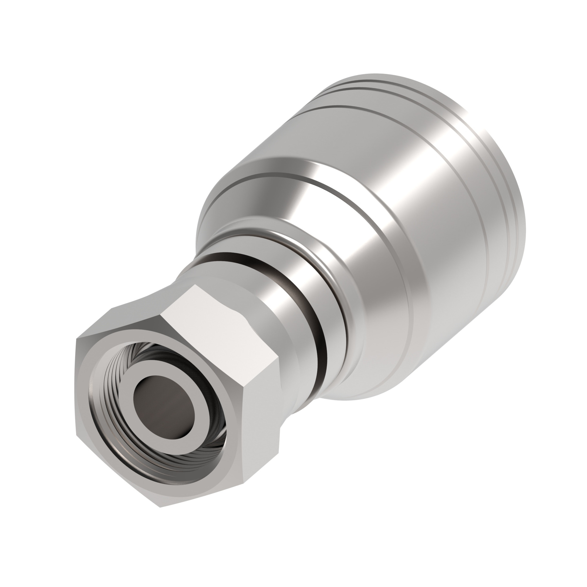HOSE FTG, 1A/08, DKOL/10, CS, STR