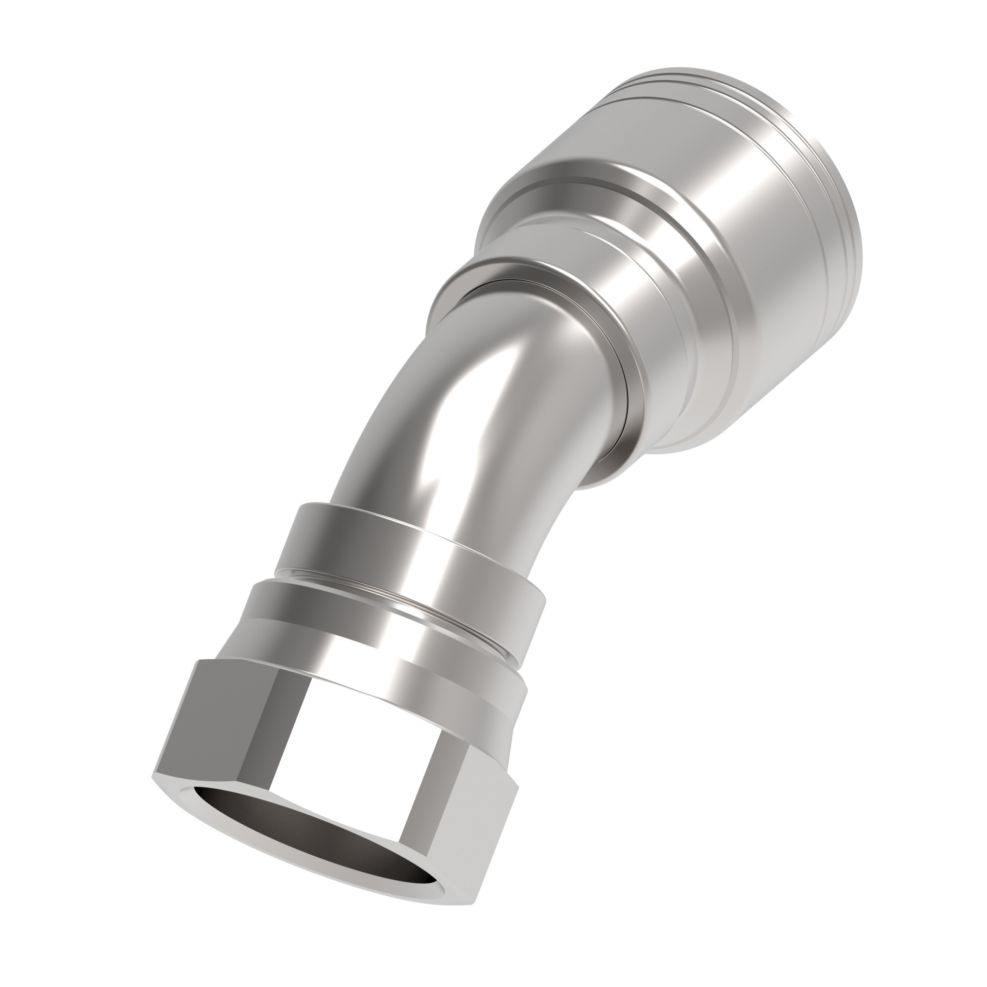 HOSE FTG, 1A/24, JIC-F/24, CS, 45D