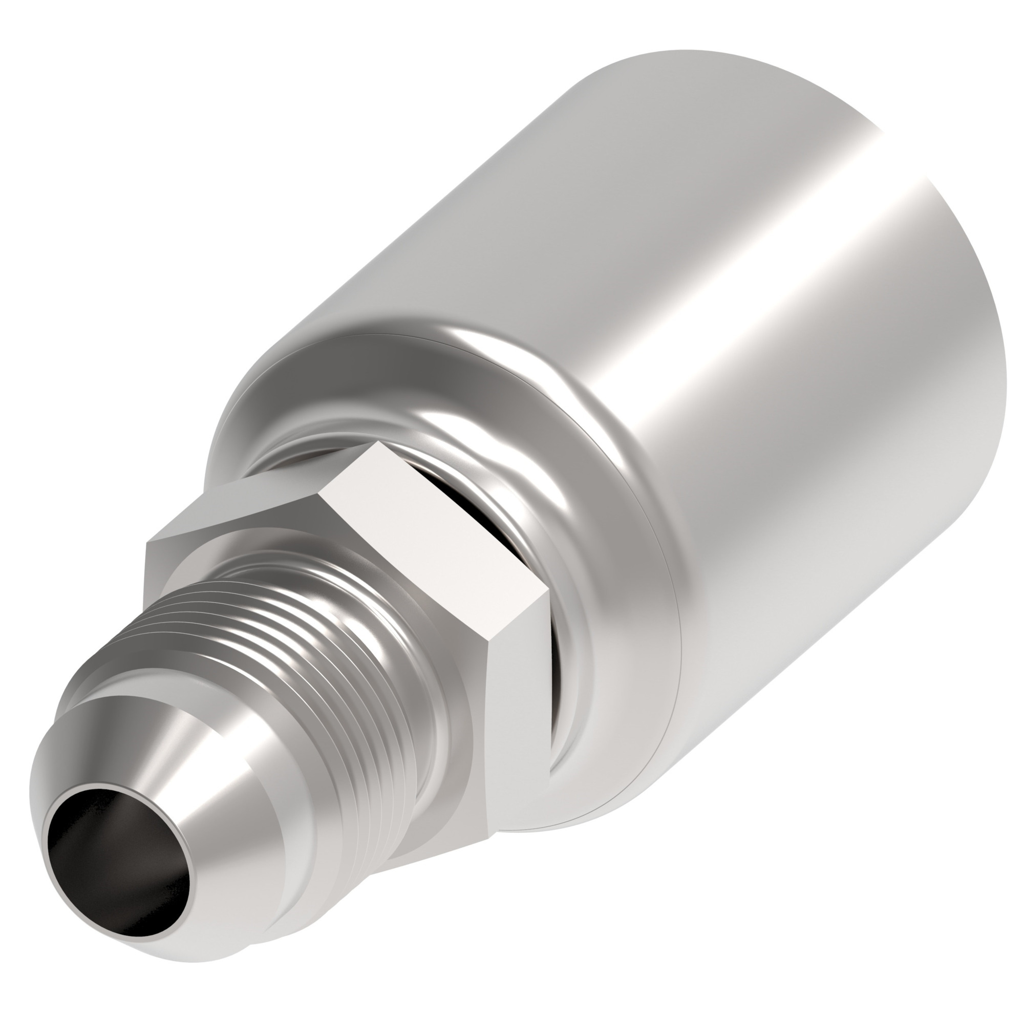 HOSE FTG, 4T/04, JIC-M/06, CS, STR