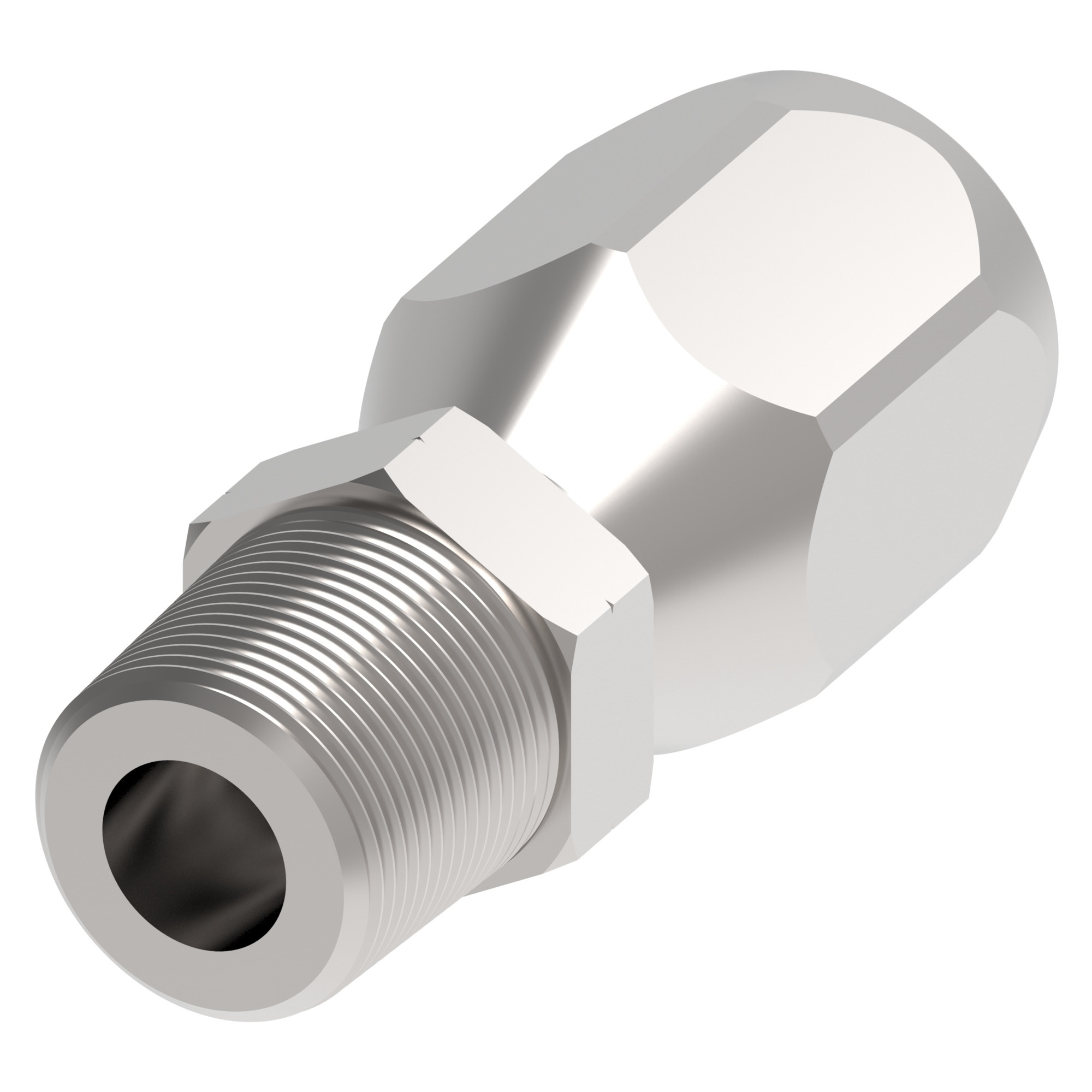 HOSE NIPPLE ASSY,2P/08,BSPT-M/08,CS,STR