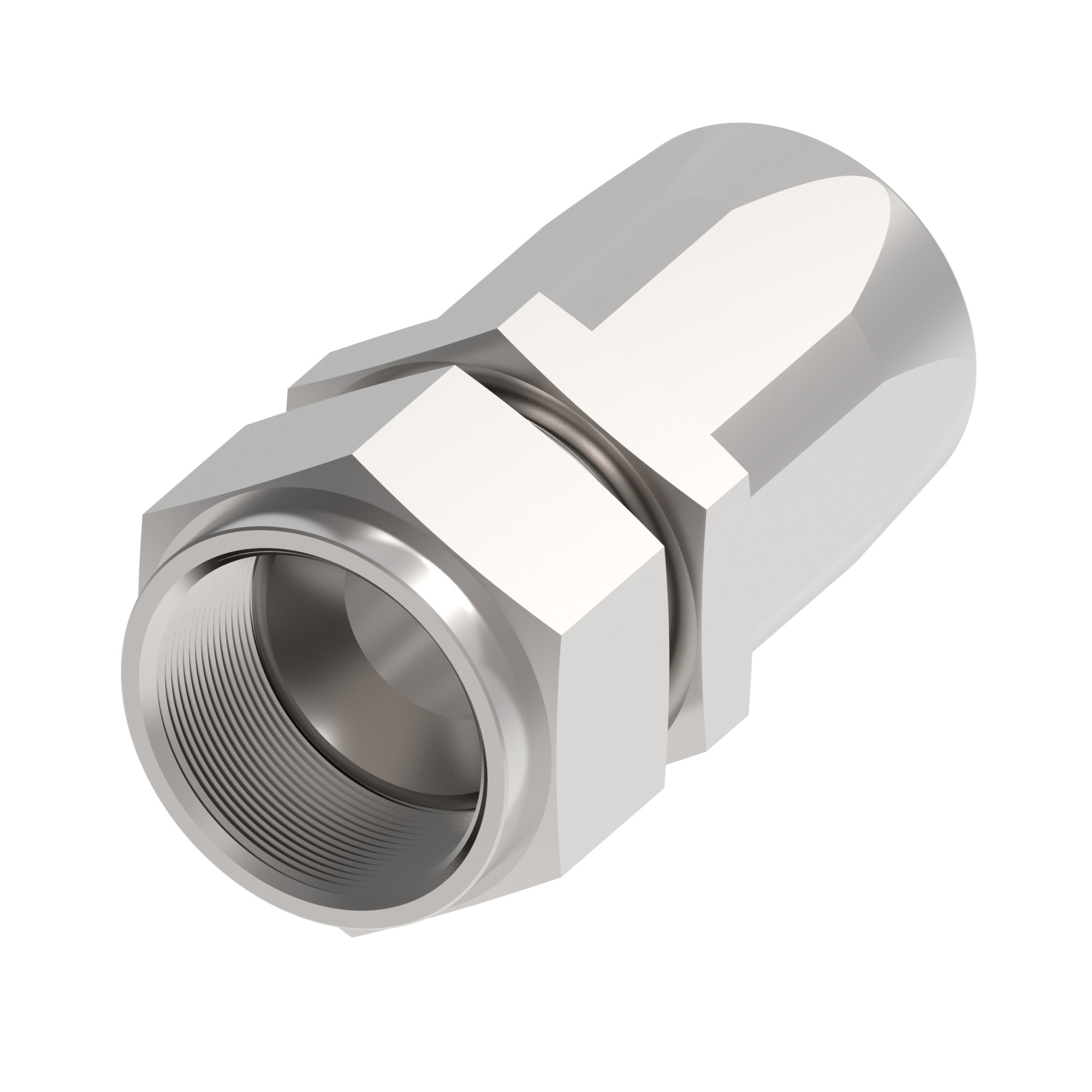 HOSE FTG, 5R/16, JIC-F/16, CS, STR