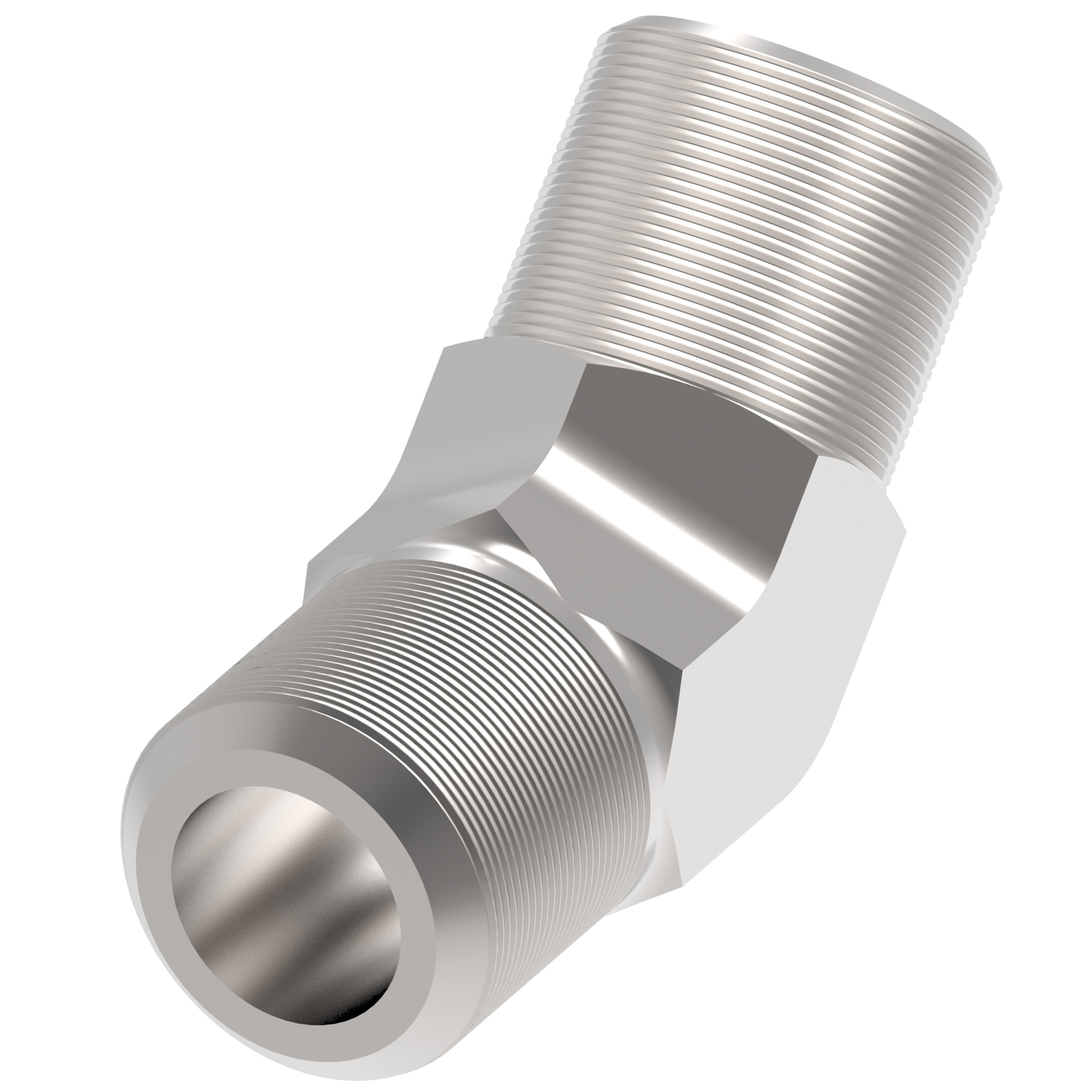 Adapter(steel) Flareless 45D -8Tubex-6MP