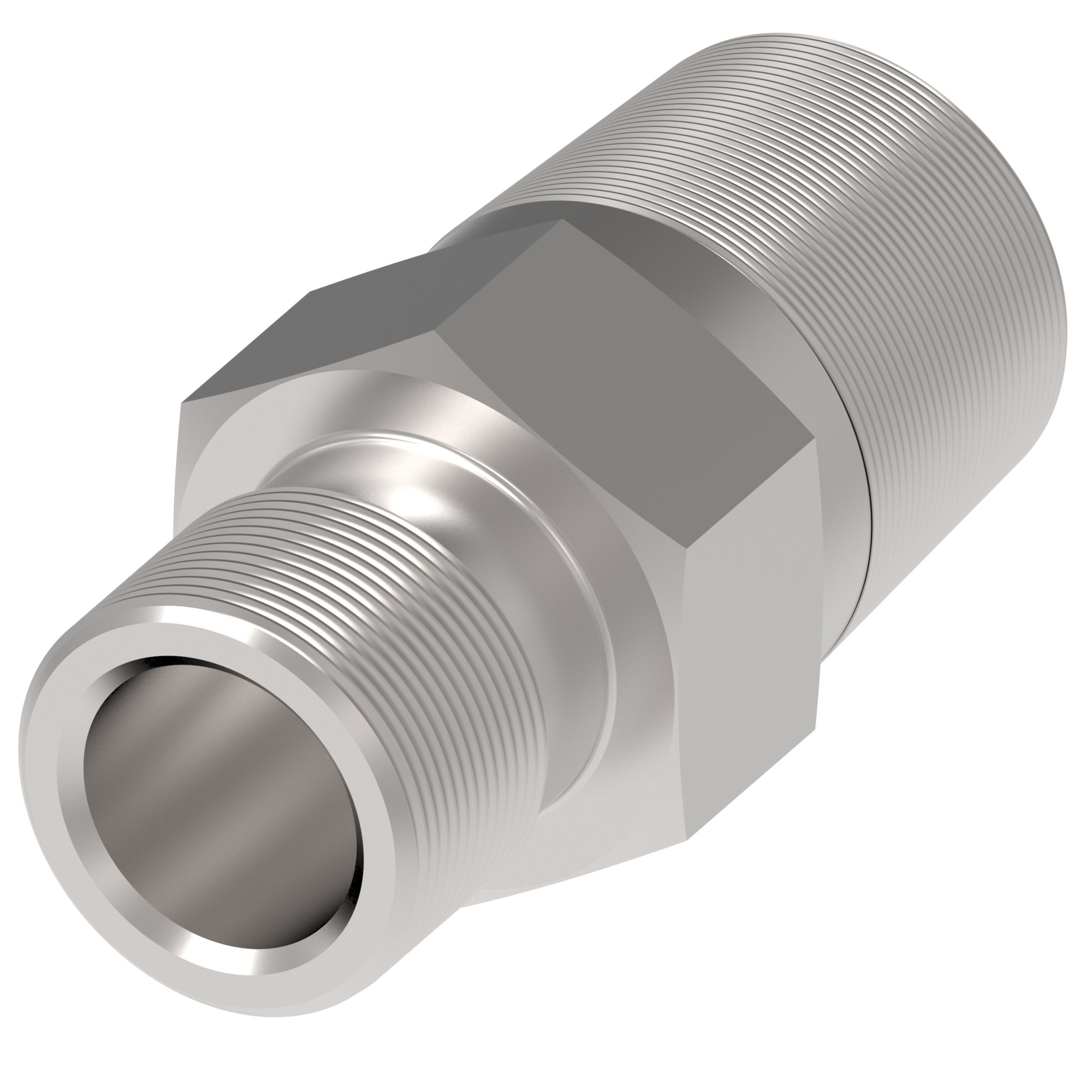ADPT Steel Flareless Str -8Tube x 3/8 MP