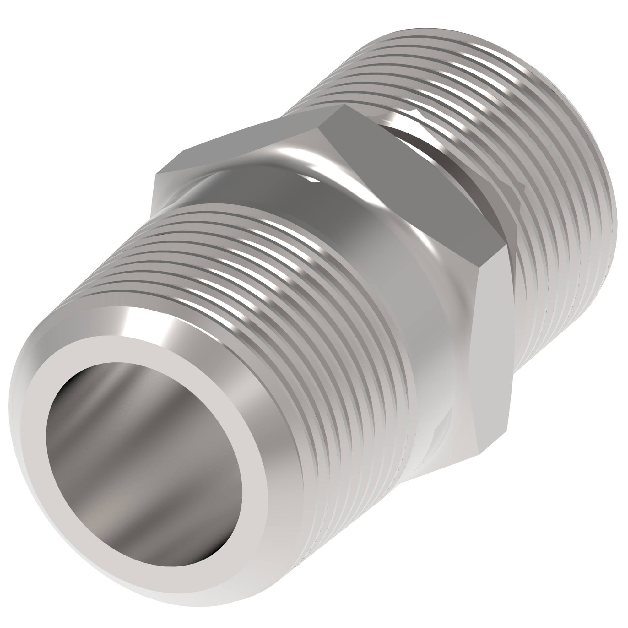 ADPT Steel Flareless Str -6Tube x 1/2 MP