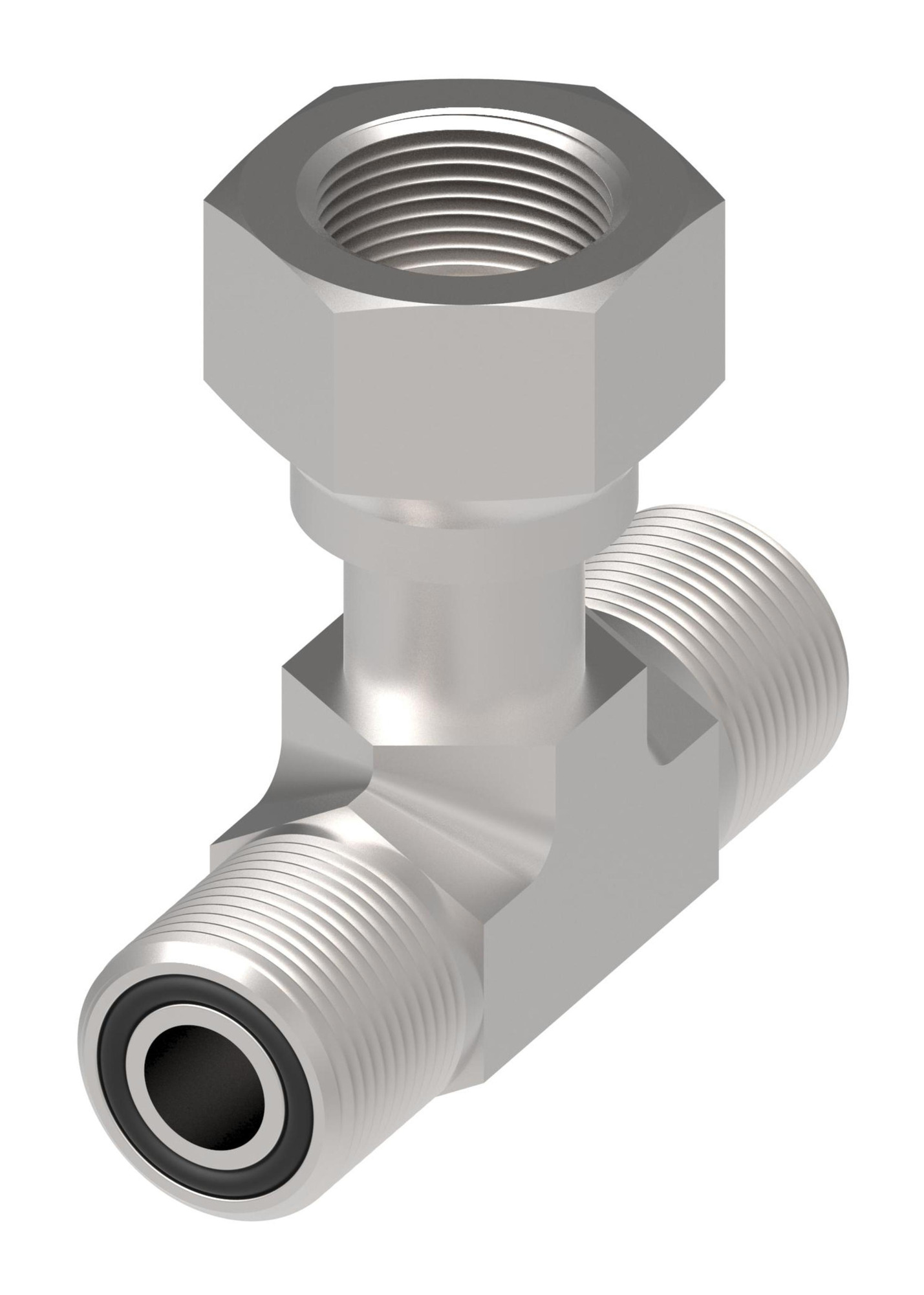 Adapter-TEE,BF,-10-10-10,CS,NBR,Z