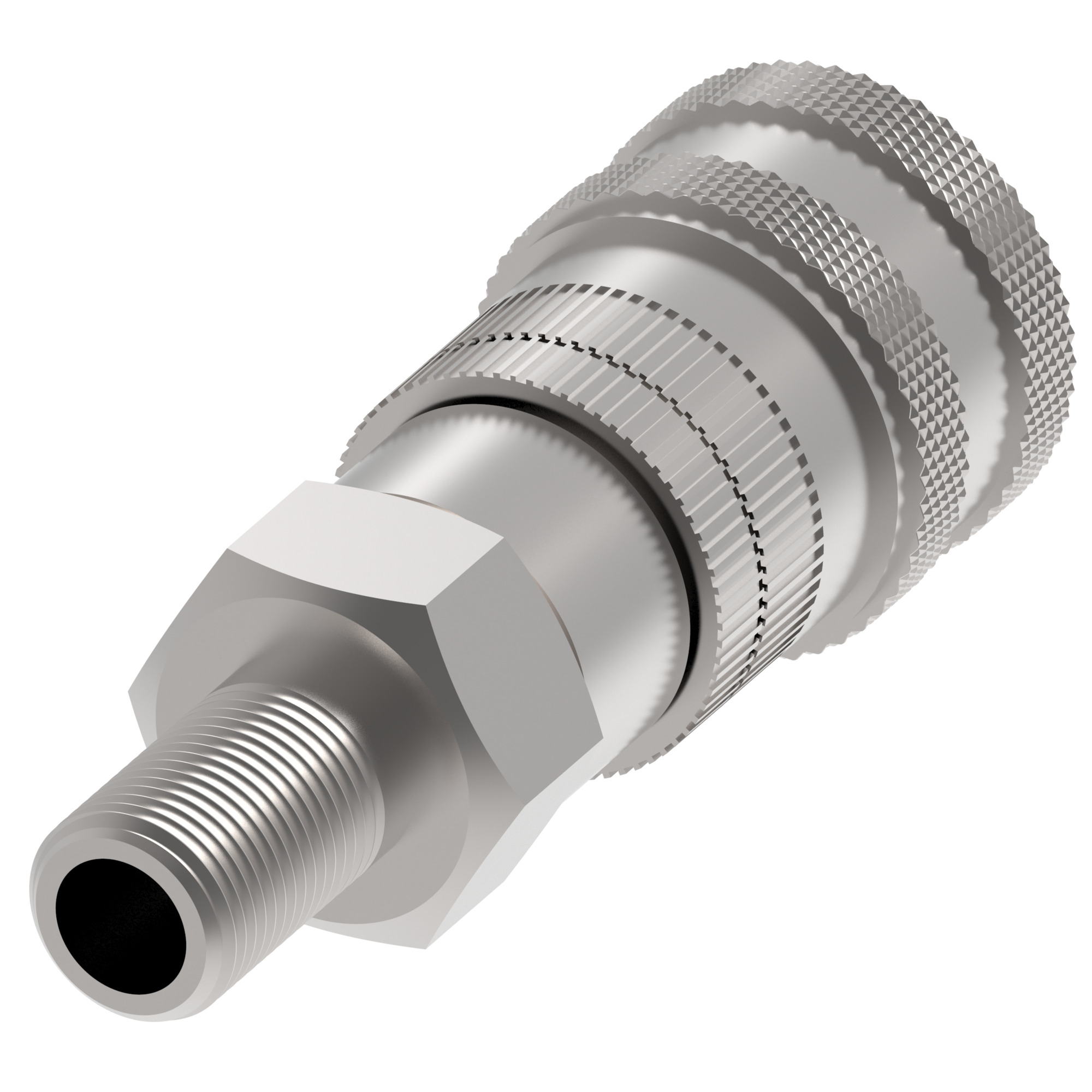 COUPLING,2HKGL,F,1/4,SS,-6MNPT,NBR
