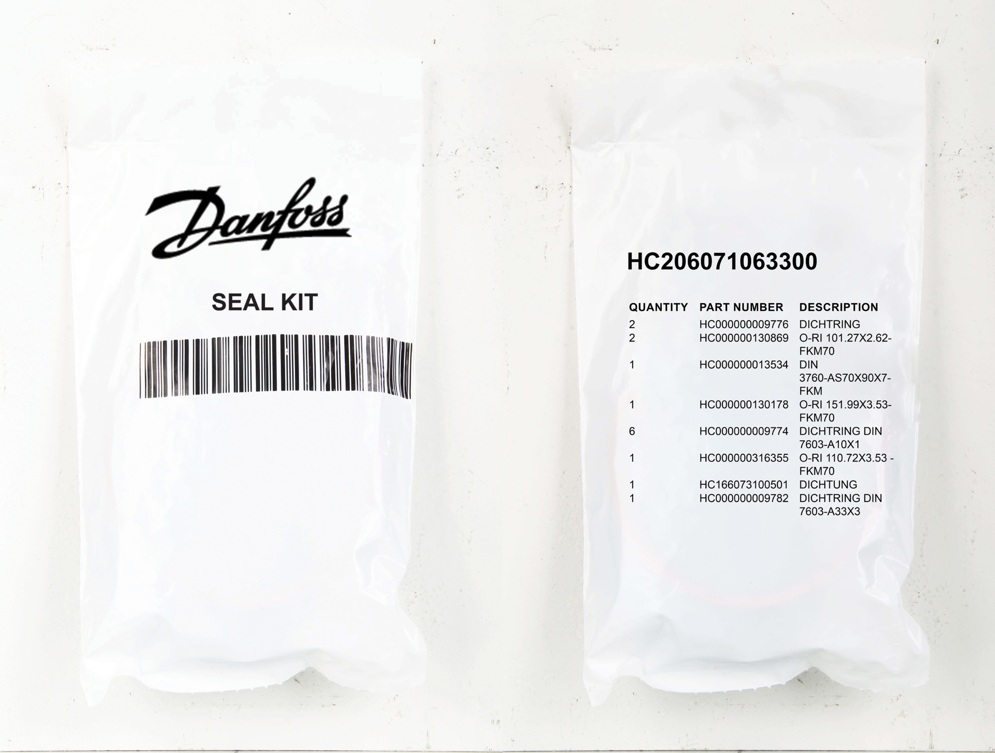 SVC KIT-SEALS BP, PFX-250 FKM
