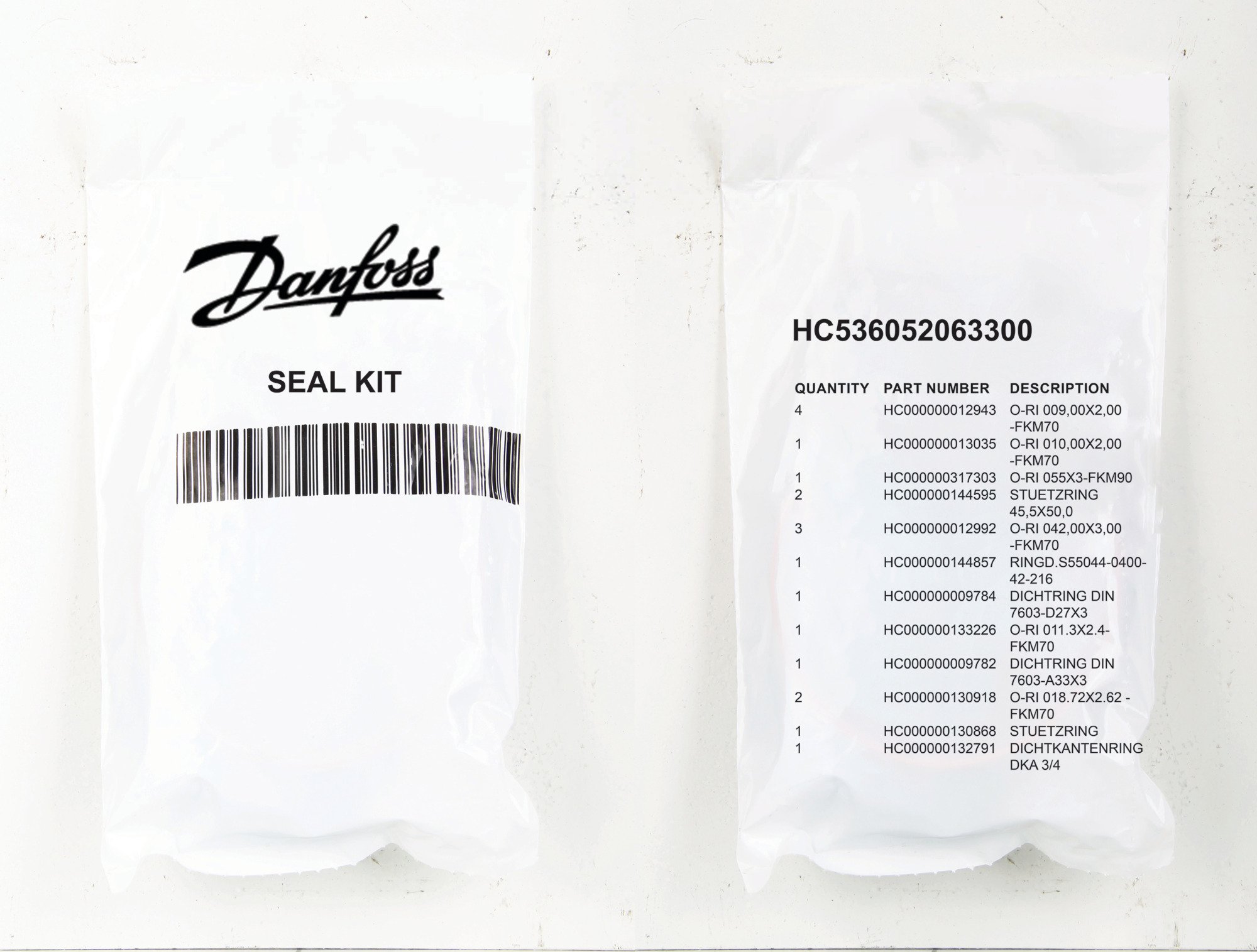 SVC KIT-SEALS, DF/LR X-066/090 FKM