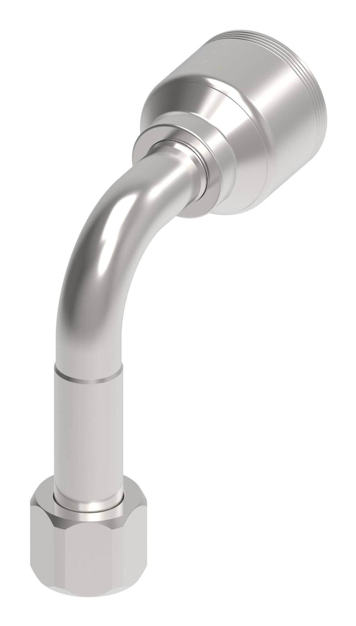 HOSE FTG, 4S/12, JIC-F/12, CS, 90D