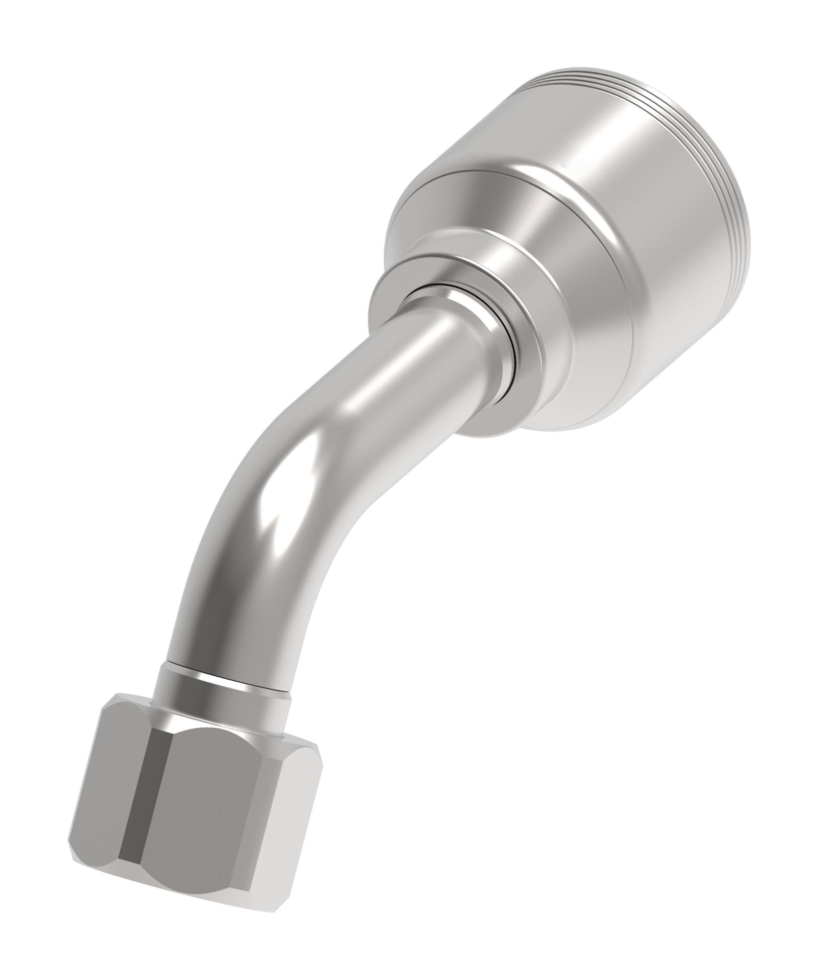 Ftng perm 4-sprl SAE37 steel 60 degree