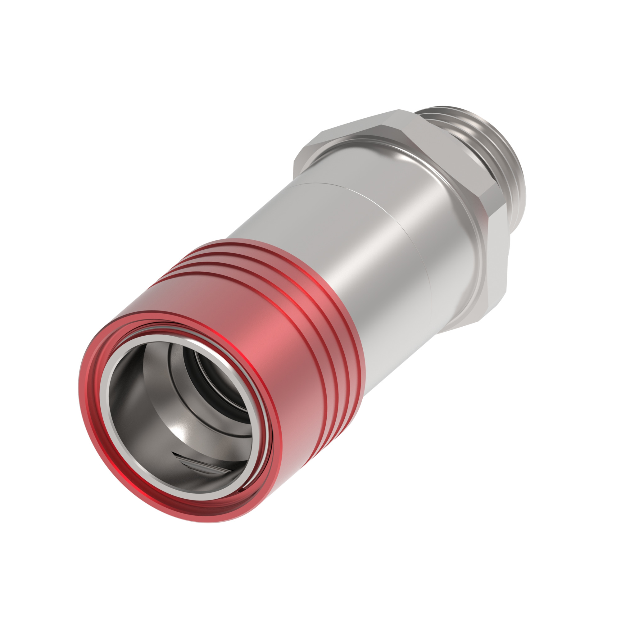 UQD08 Compact Socket, 1/2 BSPP, Red