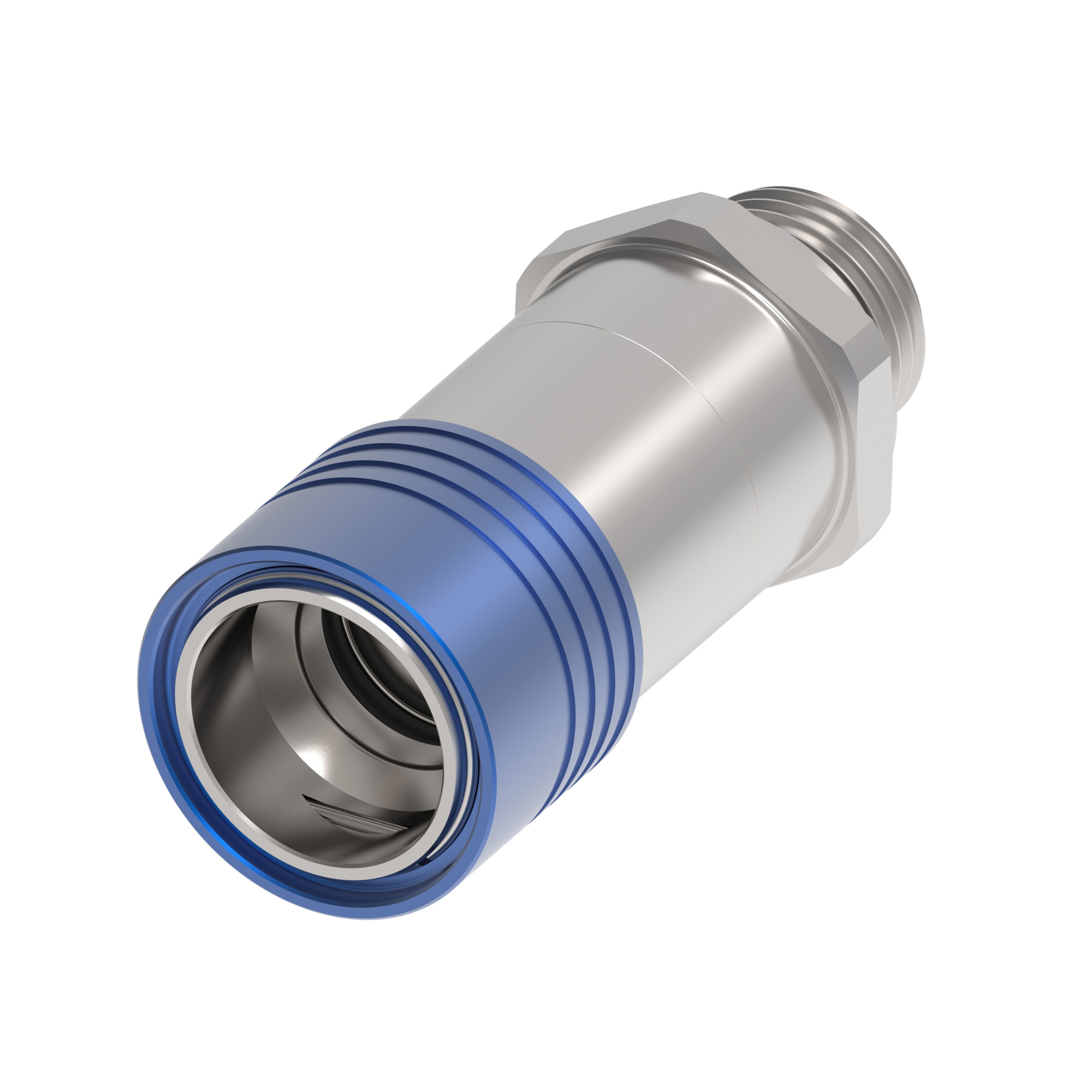 UQD08 Compact Socket, 1/2 BSPP, Blue